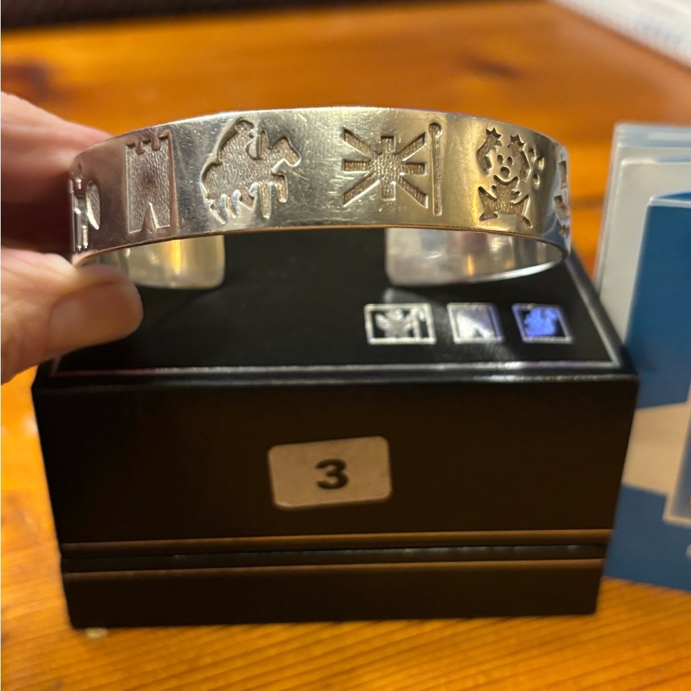 Michael Hilliar Sterling History Of Ireland Etched Storyteller Cuff Bracelet